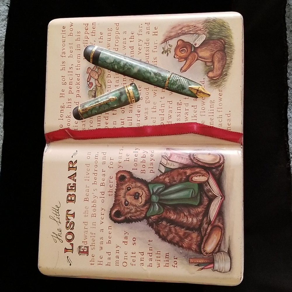 Decorative Teddy Bear "Book" Tin